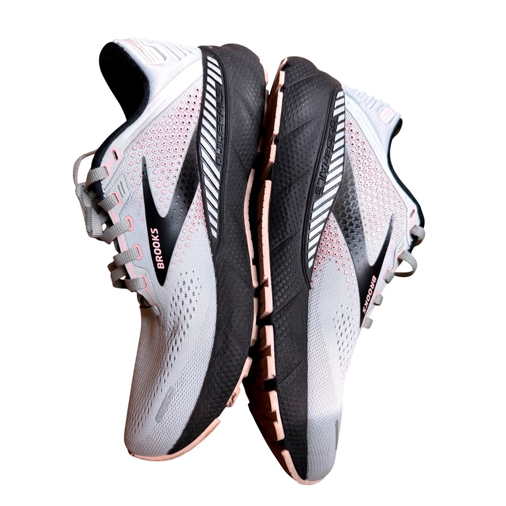 Brooks Adrenaline GTS 22 Womens 10 Grey Peach Running Shoes 1203531B035